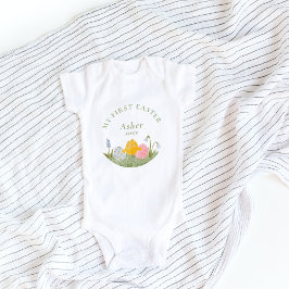 Body Para Bebê Minha primeira Páscoa de biqueirinha fofinha, casa