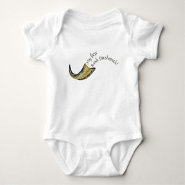 Body Para Bebê Minha primeira roupa de bebê Rosh Hashanah Shfar
