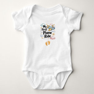 Body Para Bebê Minha Primeira Viagem de Avião, Roupas para Viagem