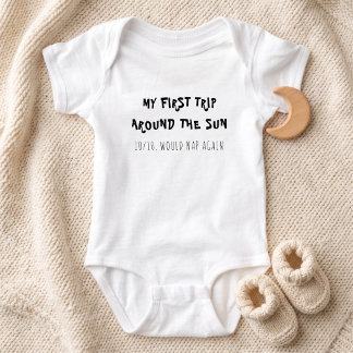 Body Para Bebê Minha Primeira Volta ao Sol Bebê