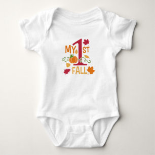 Body Para Bebê Minha Queda De 11 ruas - Fita De Bebê De Outono Bo