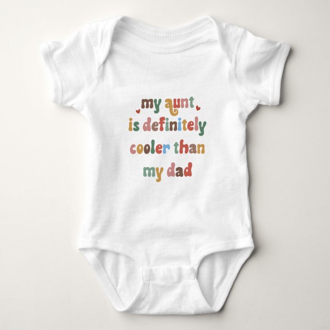 Body Para Bebê Minha Tia (Frente)