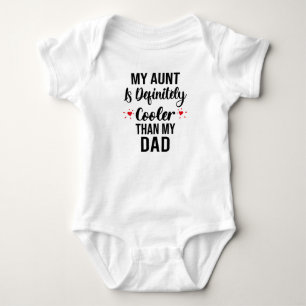 Body Para Bebê Minha Tia É Definitivamente Mais Fria Que Meu Pai