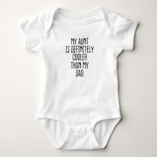Body Para Bebê Minha Tia É Definitivamente Mais Legal Que Meu Pai