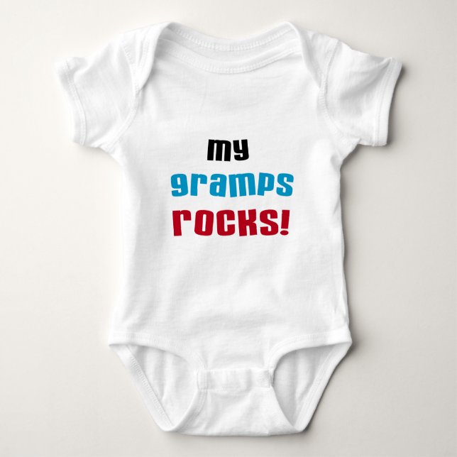 Body Para Bebê Minha vovó Rocks T-shirts e presentes (Frente)