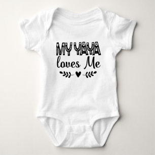 Body Para Bebê Minha Yaya Me Ama