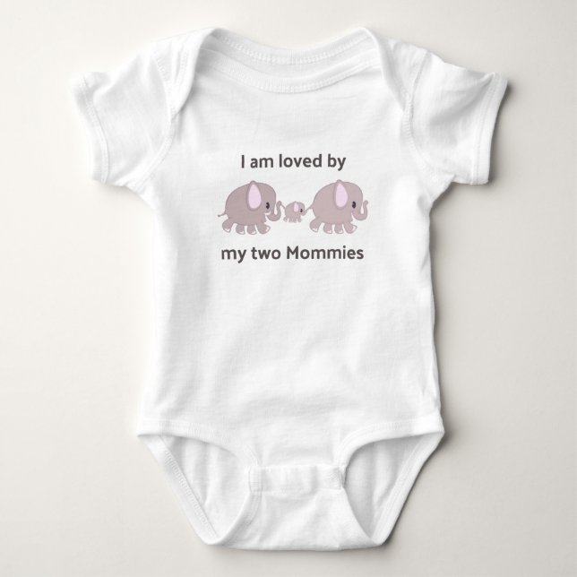 Body Para Bebê Minhas Duas Mães (Frente)