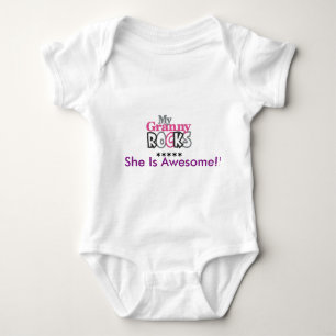 Body Para Bebê Minhas rochas da avó!!!!!!!!