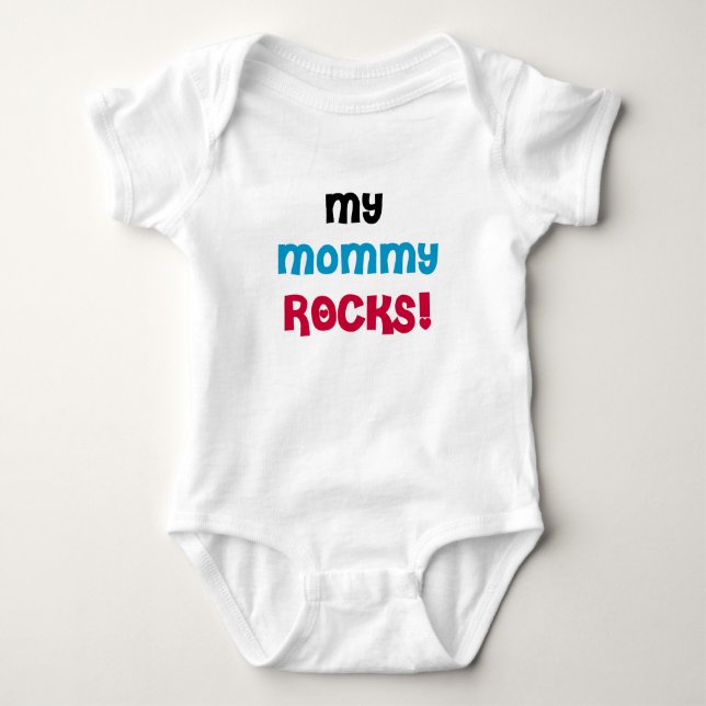 Body Para Bebê Minhas Rochas da Mamãe (Frente)
