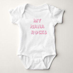 Body Para Bebê Minhas rochas de Nana