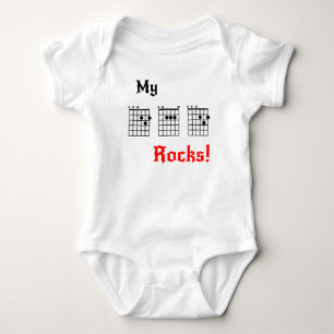 Body Para Bebê Minhas rochas do PAI!
