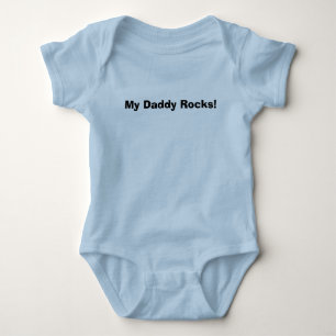 Body Para Bebê Minhas rochas do pai!