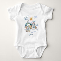 Mini Barco Chefe No Oceano Personalizável