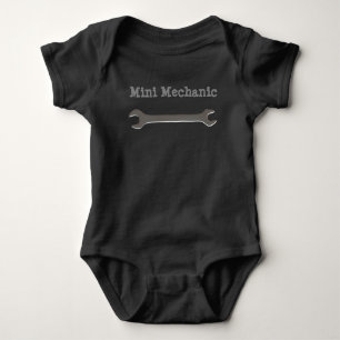 Body Para Bebê Mini Bodysuit do mecânico