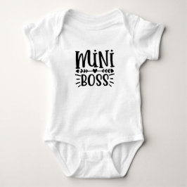 Body Para Bebê Mini Boss Unisex