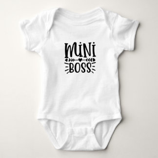 Body Para Bebê Mini Boss Unisex