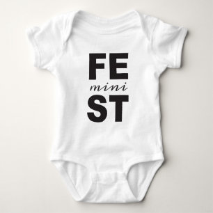 Body Para Bebê mini feminista