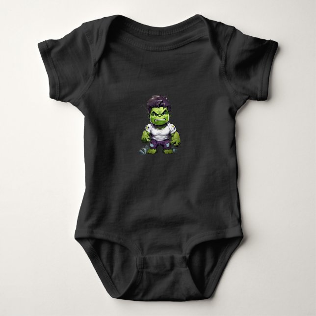 Body Para Bebê mini hulk (Frente)