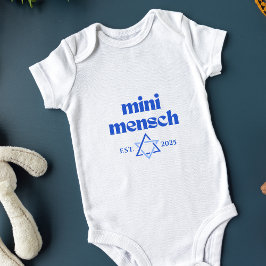Body Para Bebê "Mini Mensch" Engraçado Na moda moderno Judeu