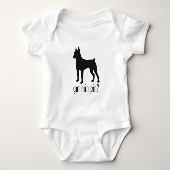 Body Para Bebê Miniatura Pinscher (Frente)