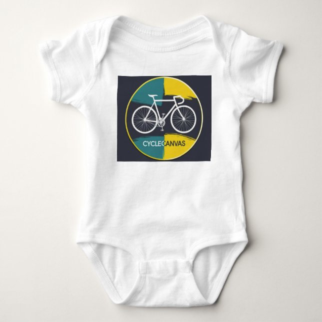 Body Para Bebê Minimal Bicycle Illustration –  (Frente)