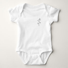 Body Para Bebê Minimal Japanese Bamboo T-Shirt