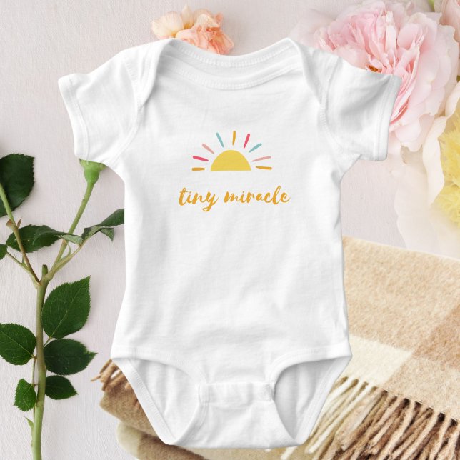 Body Para Bebê Minúsculo milagre Amarelo sunshine (Criador carregado)