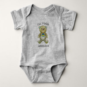Body Para Bebê Minúsculo Rico do Milagre Bear Bear Bear Bodysuit