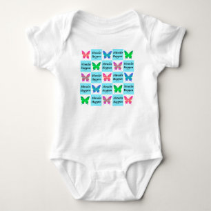 BODY PARA BEBÊ MIRÁCULOS AZUIS DE MANTEIGA ACONTECEM DESIGN