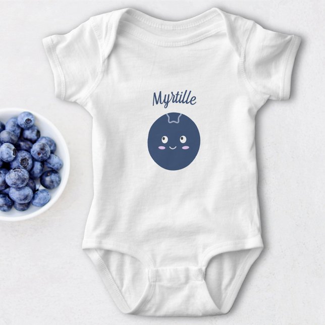 Body Para Bebê mirtilo (Blueberry Baby Bodysuit)