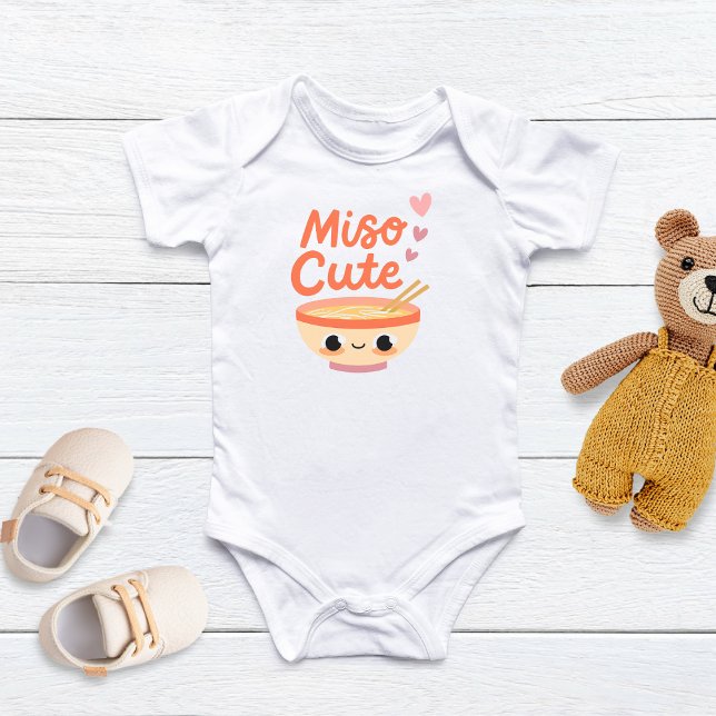 Body Para Bebê Miso Bebe Fofo, Presente de Bebe Adorável Temático (Criador carregado)