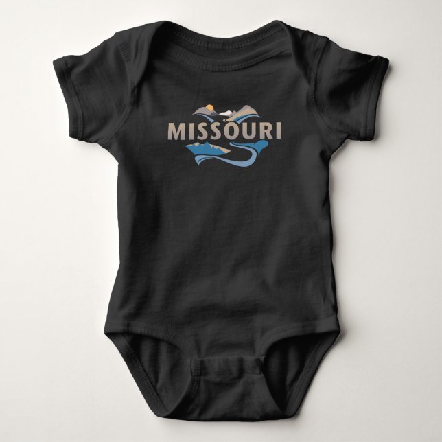 Body Para Bebê Missouri Estados Unidos da América (Frente)