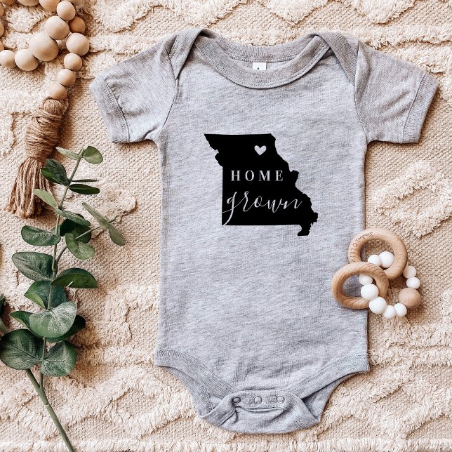 Body Para Bebê Missouri Home Grown State Tee (Criador carregado)
