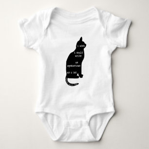 Body Para Bebê Misterioso como uma citação de Cat Edgar Allan Poe