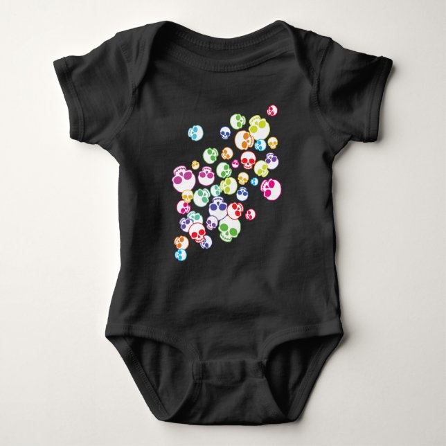 Body Para Bebê Mistura De Cascos Coloridos (Frente)