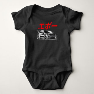 Body Para Bebê Mitsubishi EVO Japão Estilo T-Shirt Para Mulheres