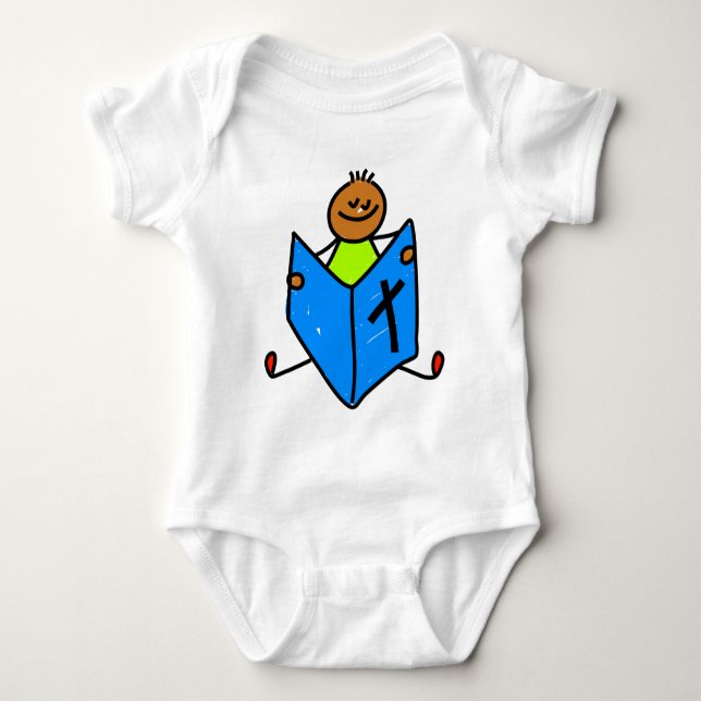 Body Para Bebê Miúdo da bíblia (Frente)