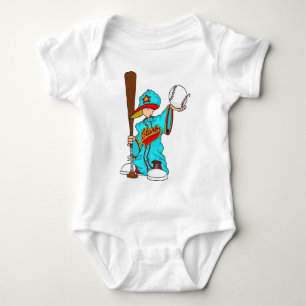 Body Para Bebê Miúdo do basebol