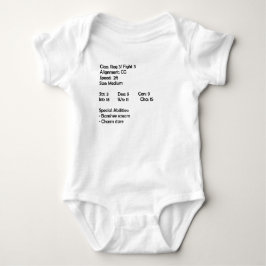 Body Para Bebê Miúdo do RPG