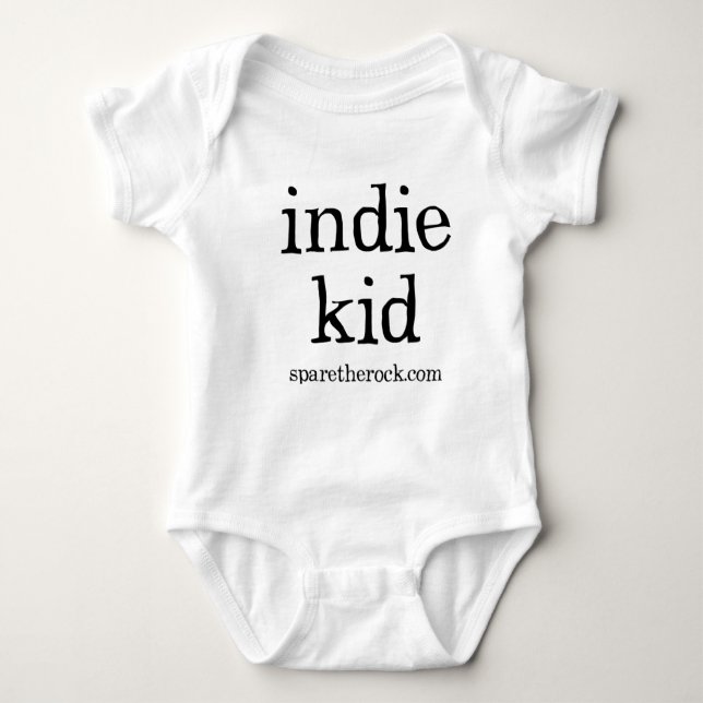 Body Para Bebê Miúdo Indie com pressões (Frente)