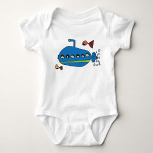 Body Para Bebê Miúdos submarinos