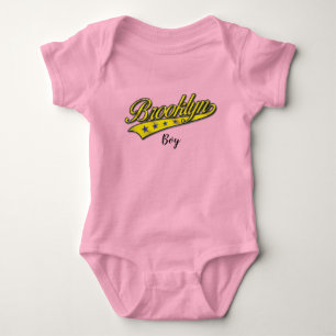 Body Para Bebê Modelo de design Brooklyn Gold Swoosh