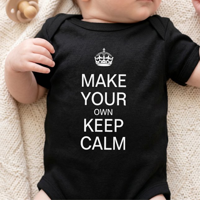 Body Para Bebê Modelo Personalizado Keep Calm (Criador carregado)