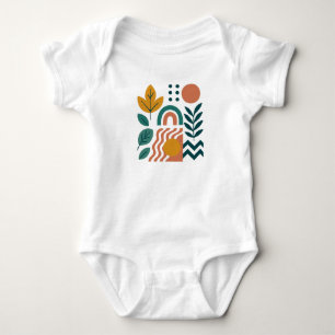 Body Para Bebê Modern Boho Abstrato Nature Wall Art