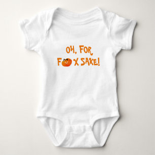 Body Para Bebê Modern Boho Fox Sake Engraçado Dizendo Fox Laranja