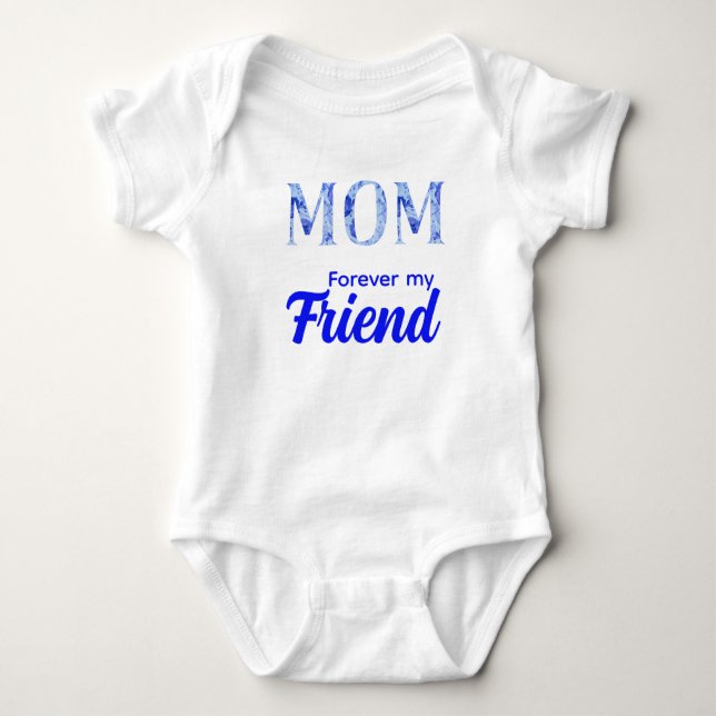Body Para Bebê Modern Elegant Mother’s Day|Forever Friend (Frente)