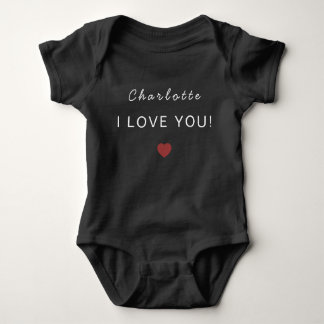 Body Para Bebê Modern Personalized Valentine Baby Bodysuit