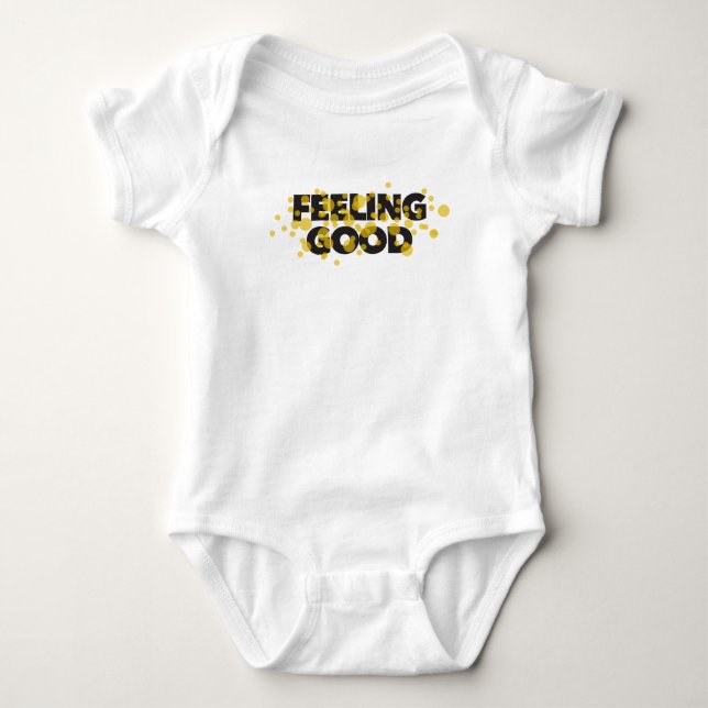 Body Para Bebê Moderno design alegre e divertido de Feeling Good (Frente)