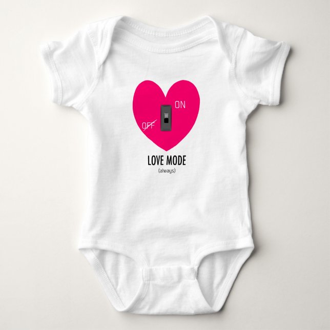 Body Para Bebê MODO AMOR (sempre) (Frente)