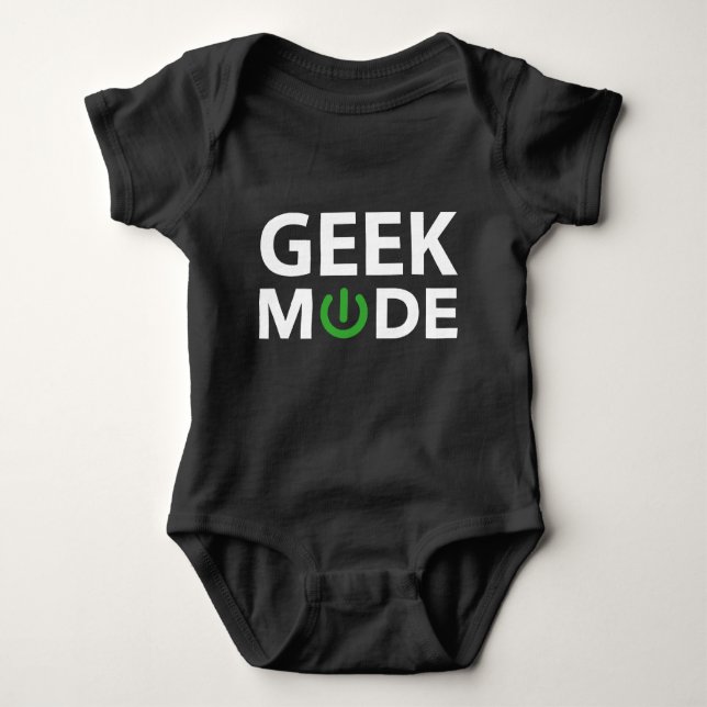 Body Para Bebê Modo geek (Frente)